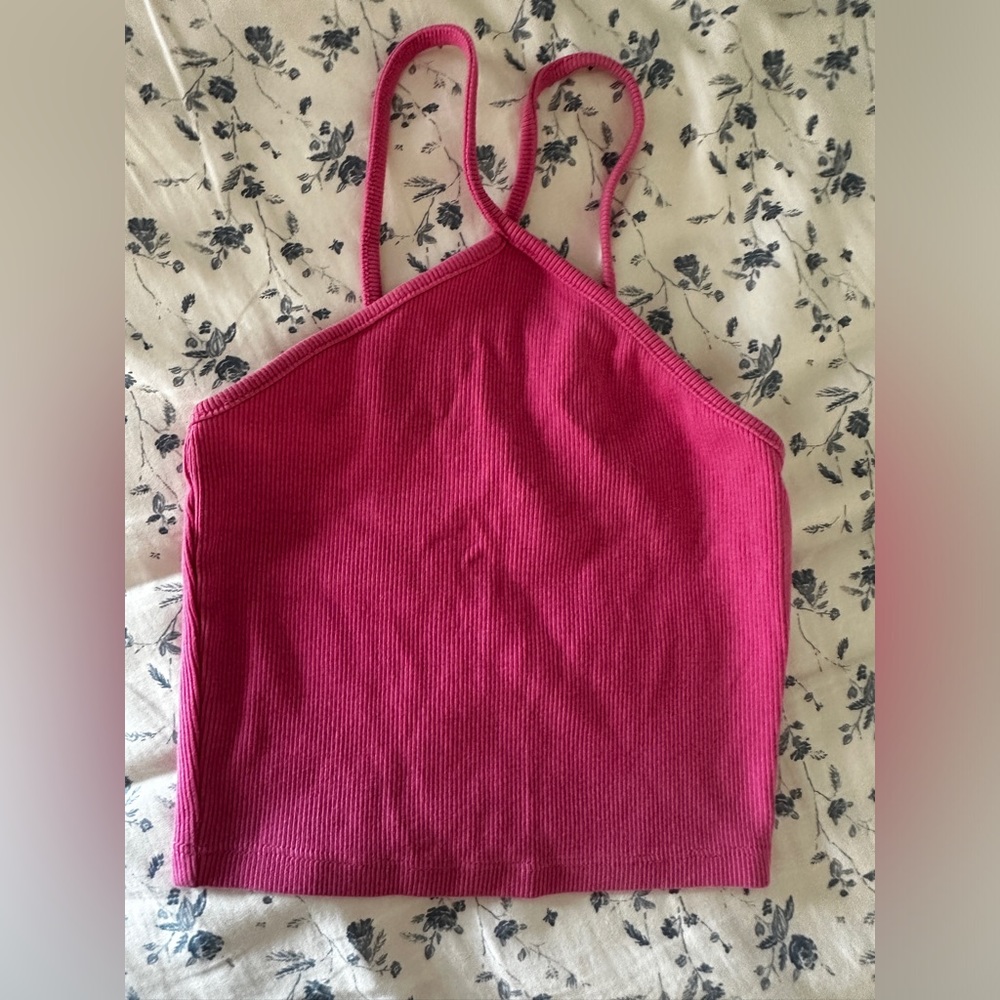 Like new Zara hot pink halter top